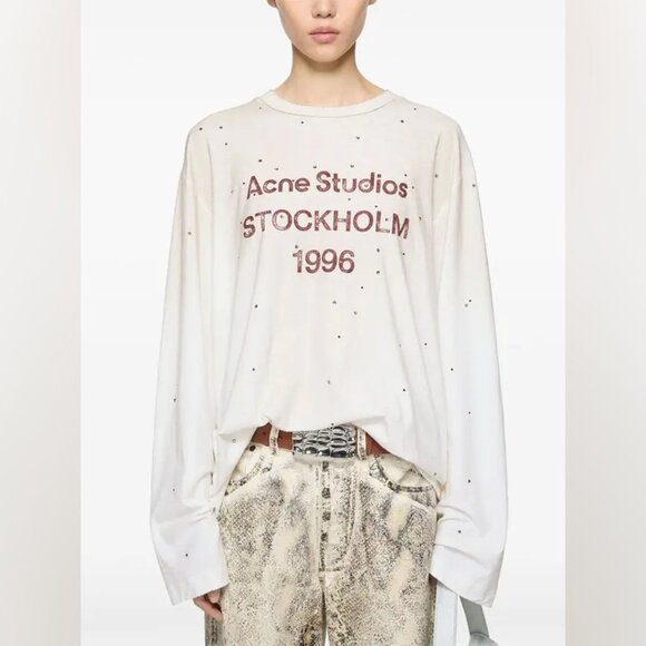 Acne Studios  stud detailing jersey - Picture 1 of 11